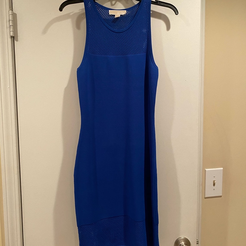 Blue tight knit dress - Michael Kors. Never worn